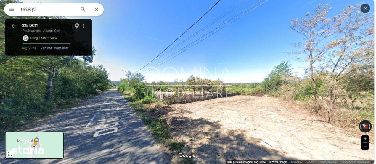 Teren situat in localitatea Hirisesti - oras Novaci - Imagine principală: 4/5