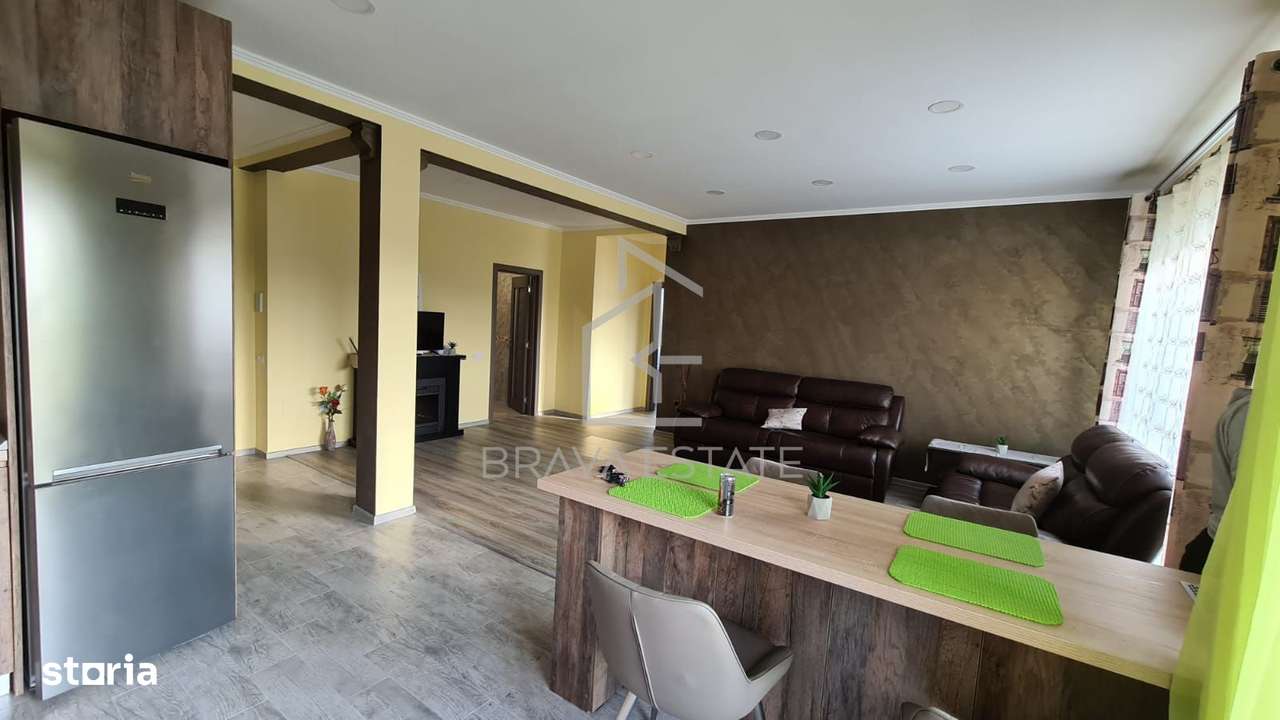 Apartament 3 camere, 80mp, mobilat, 2 balcoane, parcare, zona Terra-9