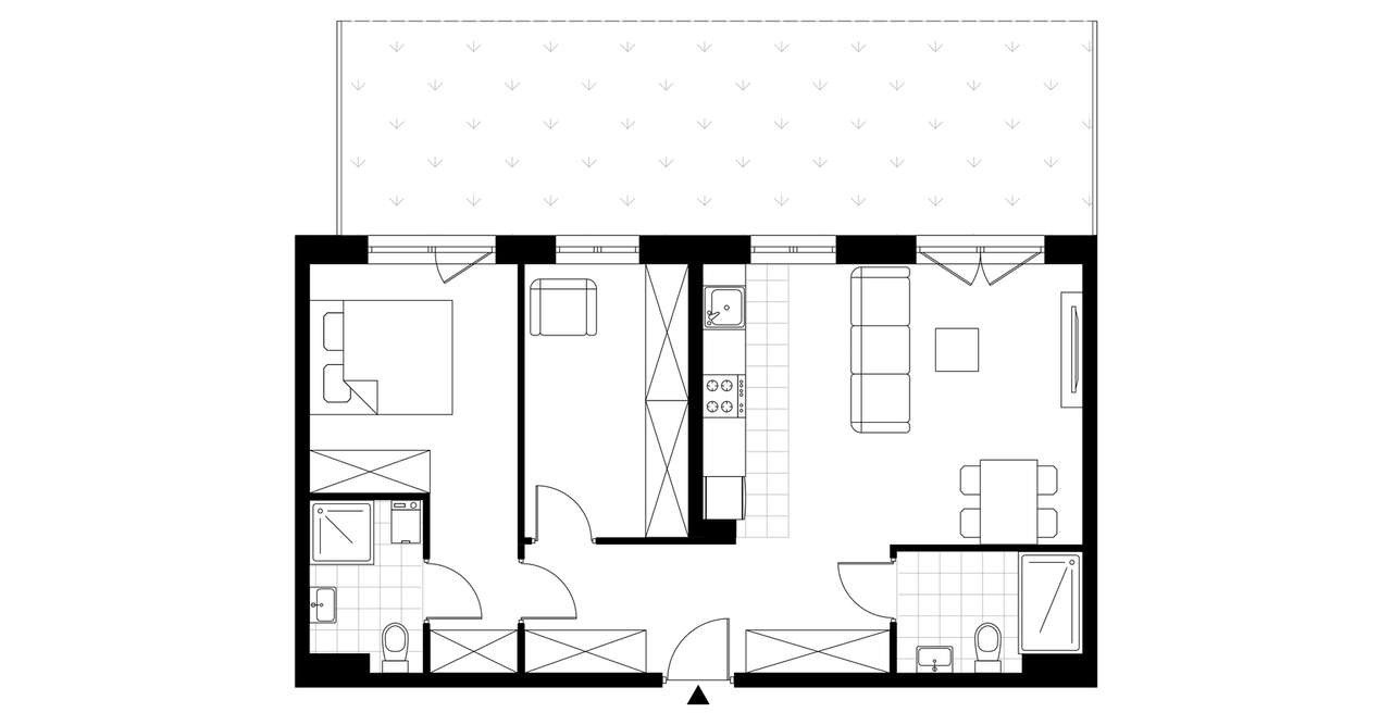 3-pokojowe mieszkanie 58m2 + ogródek Bez Prowizji - Pełny obrazek: 3/8