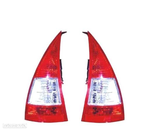 FAROLINS PARA CITROEN C3 02-10 VERMELHO BRANCO - 1