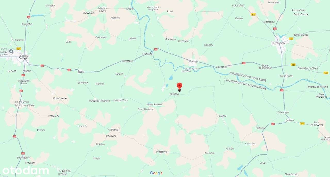 Działki rolne - 4,68ha w pobliżu Drohiczyna! - Pełny obrazek: 5/5