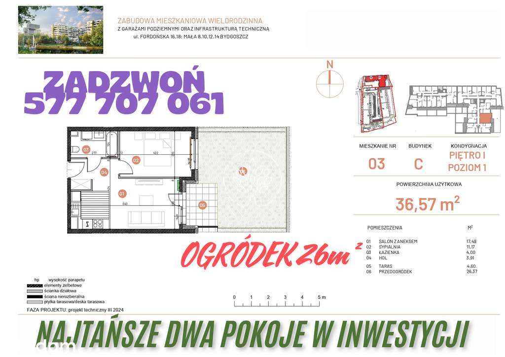 Najtańsze dwa pokoje na inwestycji!-0