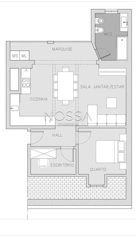 Elegante Apartamento T2 Totalmente Remodelado-29