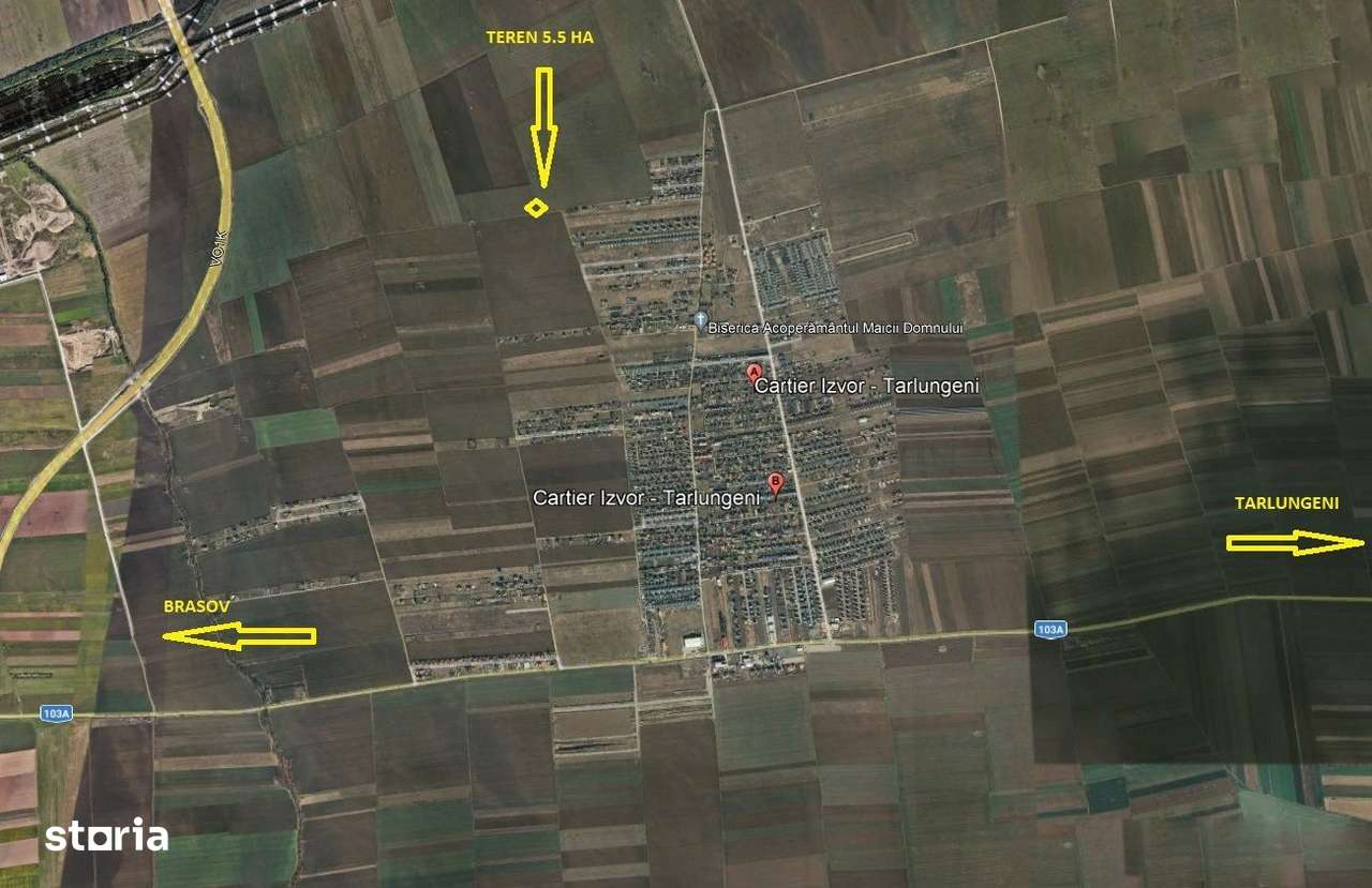 Teren Tărlungeni Izvor aproape de case - Imagine principală: 2/3
