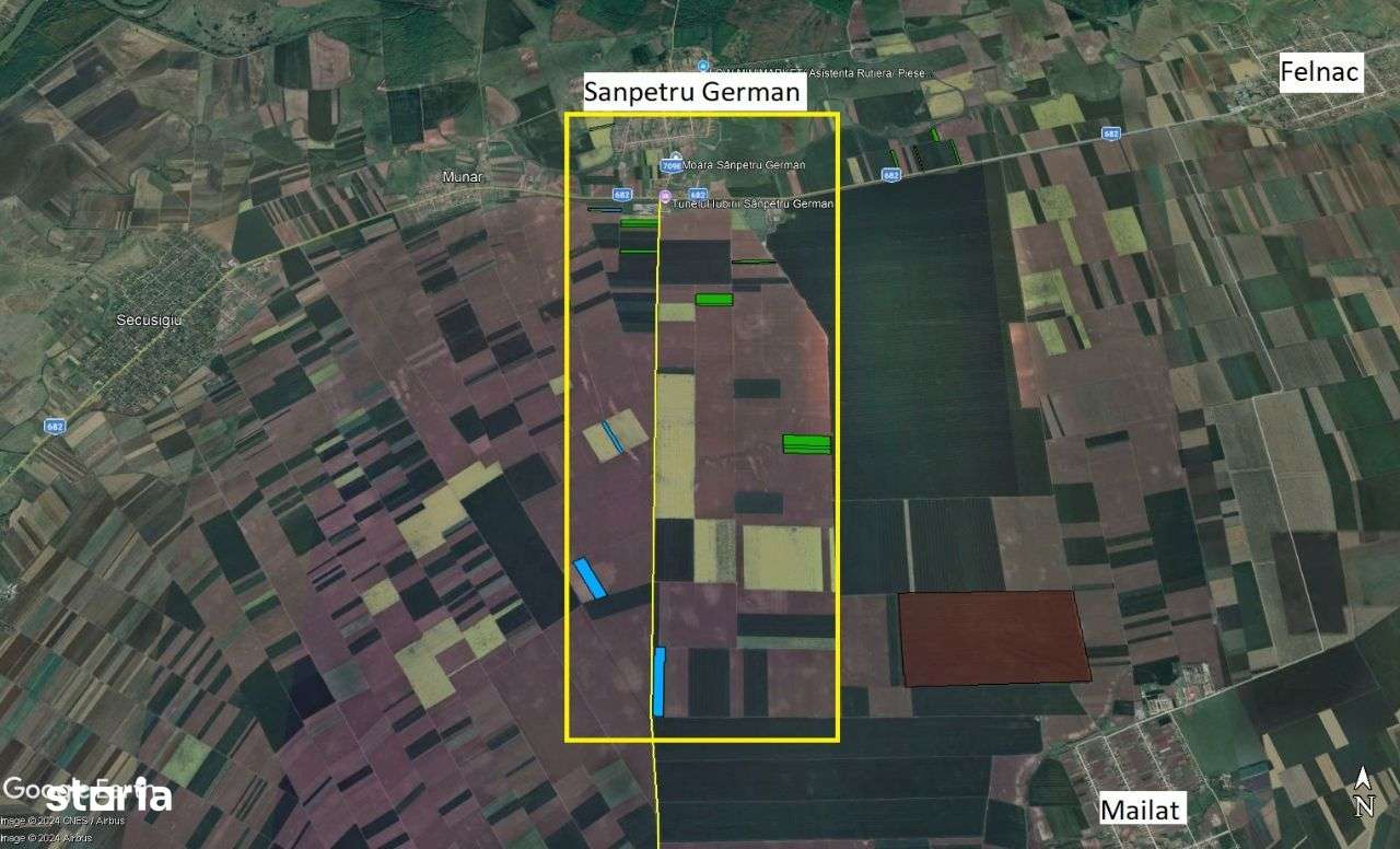 35 ha teren arabil de cea mai buna calitate, Sanpetru-German - Imagine principală: 2/4