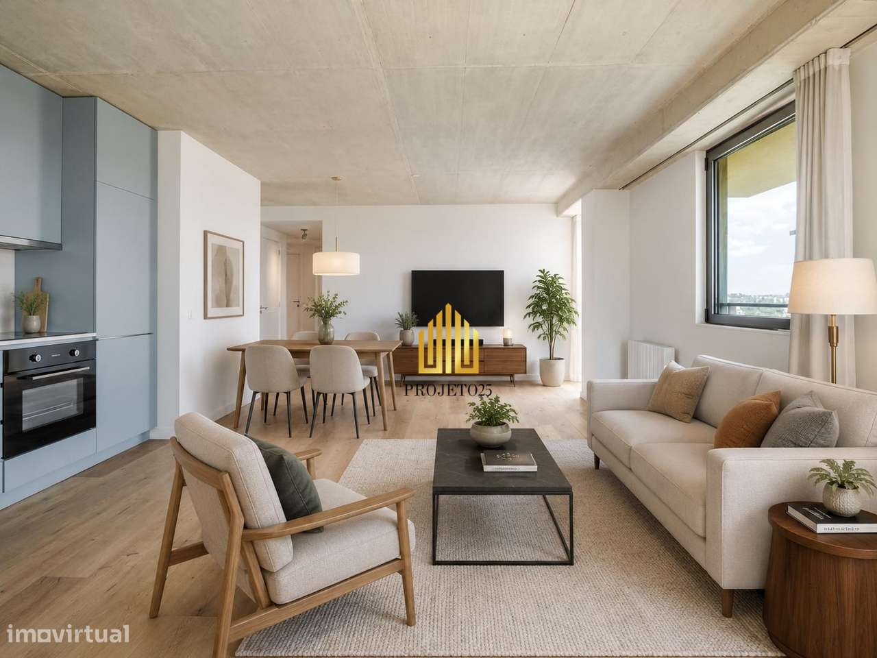 Apartamento T2, 3 Varandas Sul e Poente 13º Piso Vistas Deslumbrantes!-9