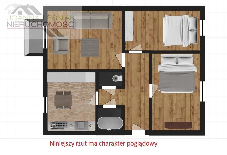 Mieszkanie, 64 m², Bukowno
