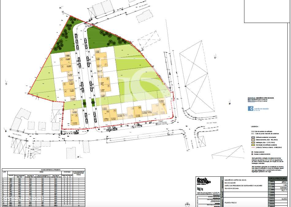 Terreno em Lugar do Monte - Gulpilhares com PIP aprovado para 15 morad - Grande imagem: 5/5