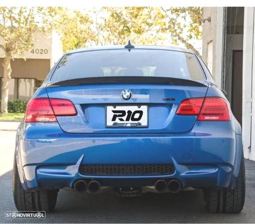 AILERON SPOILER TRASEIRO PARA BMW E92 06-14 M PERFORMANCE RAW CINZA - 2