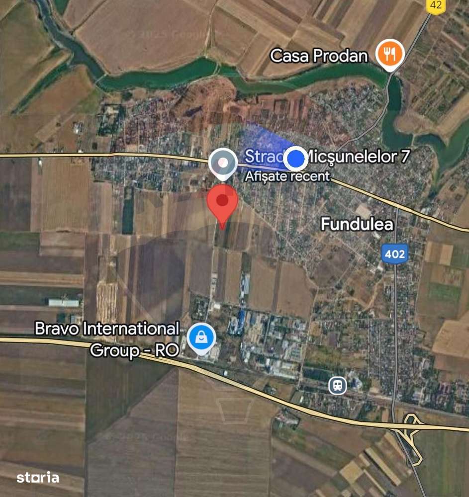 De vanzare teren intravilan 4000 mp, deschidere 150 m Fundulea - Imagine principală: 5/13