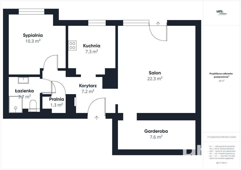 2 pokoje | jasne | balkon | klimatyzacja | garaż - Pełny obrazek: 2/18