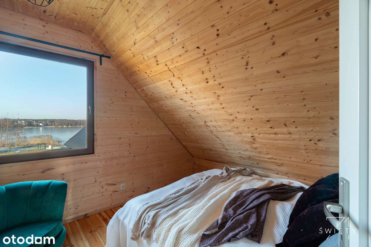 Dom nad jeziorem, pierwsza linia, marina, Wielka Pętla Wielkopolski-7