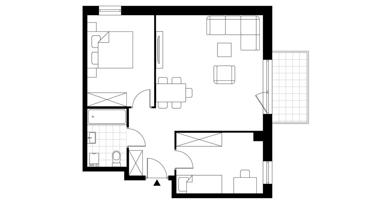 3-pokojowe mieszkanie 53m2 + balkon Bez Prowizji - Pełny obrazek: 4/9