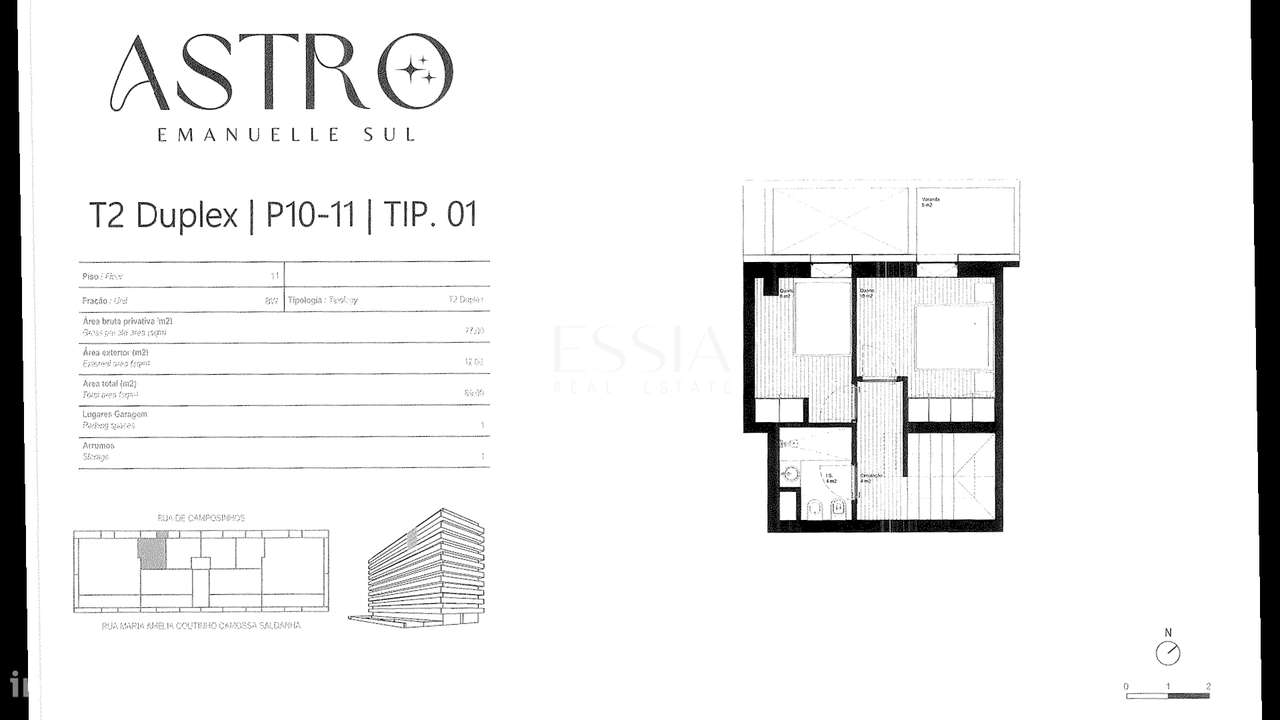 Apartamento T2 Duplex com Vista Mar em Leça da Palmeira-13