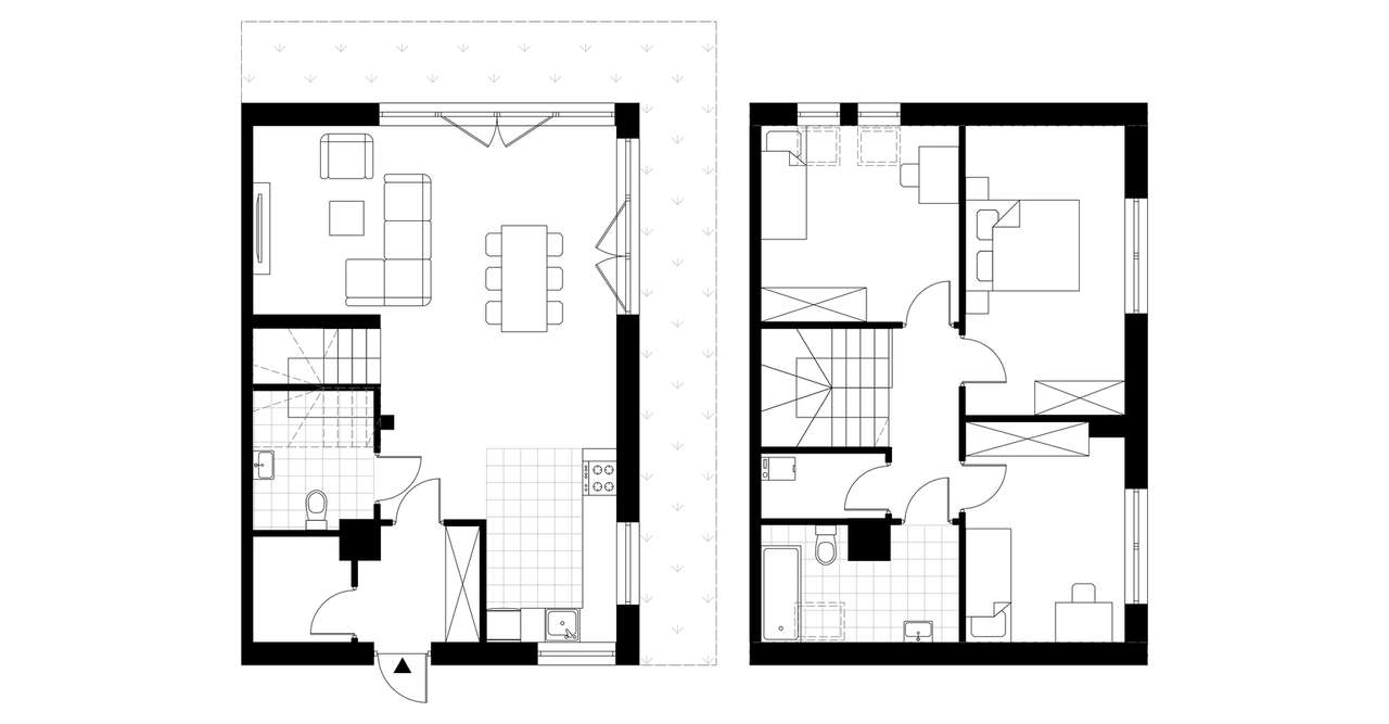 4-pokojowy dom 102m2 Bezpośrednio - Pełny obrazek: 5/9