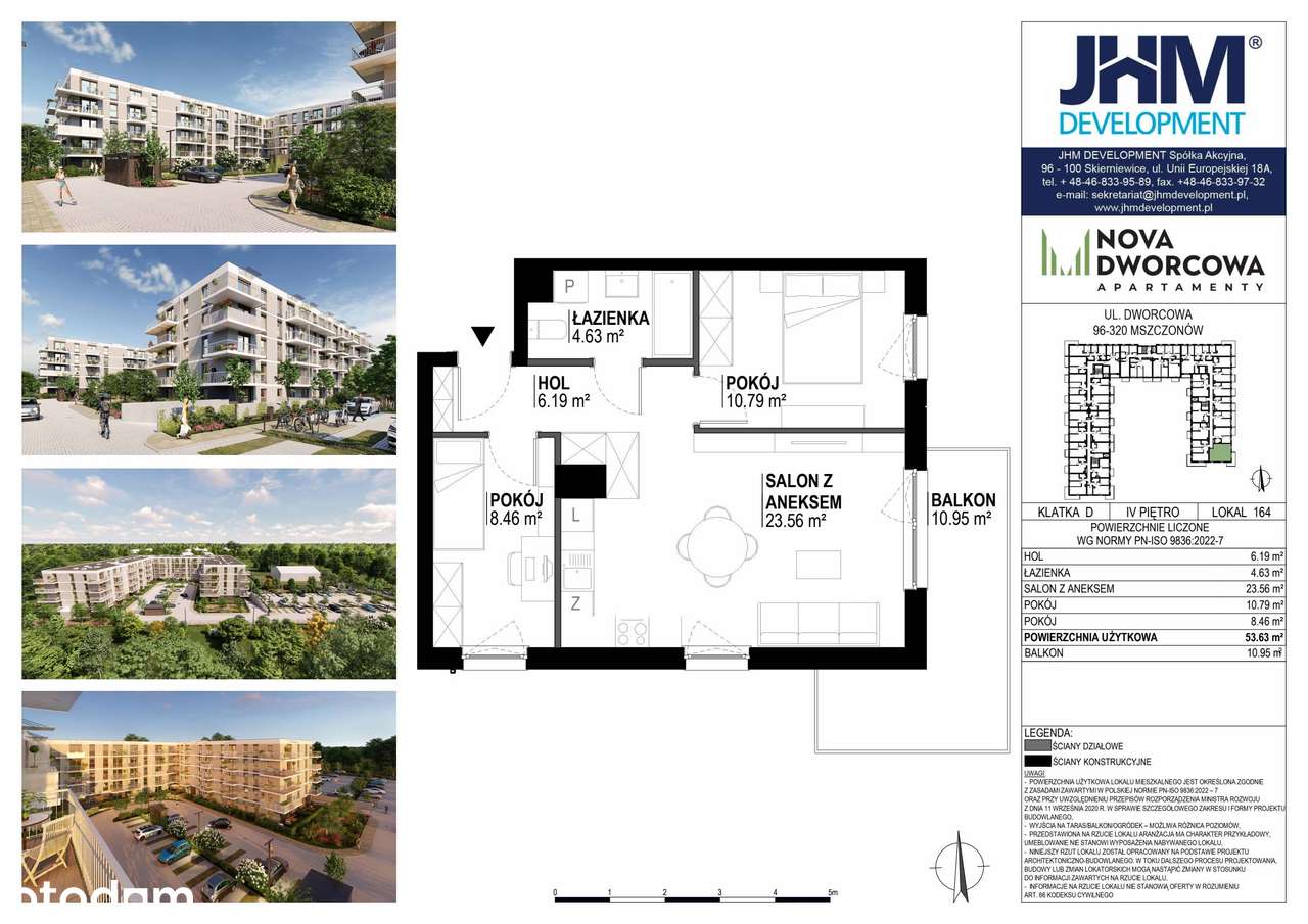 Nova Dworcowa | mieszkanie 3-pok. | D.4.164 - Pełny obrazek: 2/7