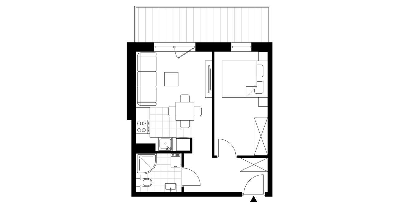 Zakątek Łokietka | mieszkanie 2-pok. | B3 - Pełny obrazek: 4/7