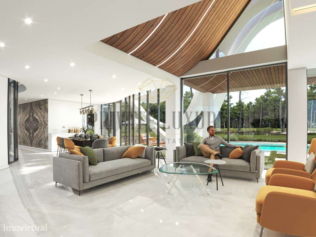 Moradia V6 Herdade da Aroeira, primeira linha golfe, vista lago. - Grande imagem: 5/21