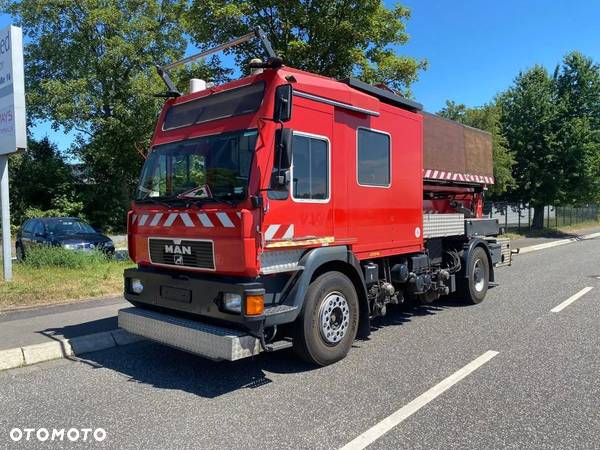 MAN 18.280 4x4 Dwudrogowy Platforma Kolejowa Two Railway Schienen - 6