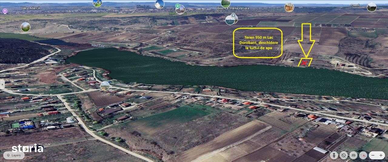 Lac Dorobanț, 950 mp teren, deschidere direct la lac - Imagine principală: 1/7