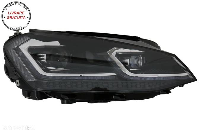 Faruri LED VW Golf 7 VII (2012-2017) Facelift G7.5 R Line Look cu Semnal Dinamic- livrare gratuita - 3