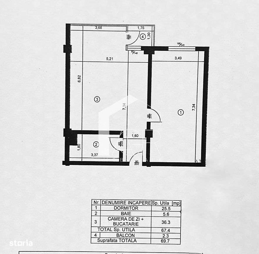 Apartament cu 2 camere, de vanzare, zona Vest-12
