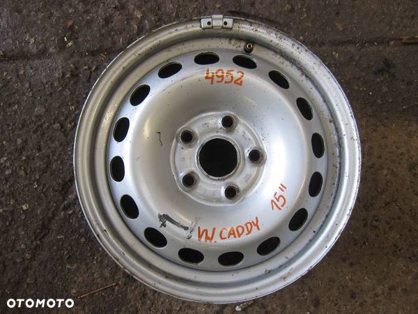 Felga stalowa 15" ET 47  5X112 Volkswagen Caddy - 1