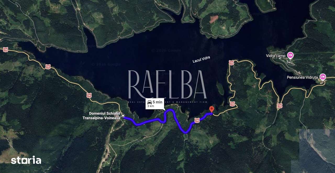 7831mp Padure | 1200mp construbili | 5.min Partie Transalpina | 177m L-4