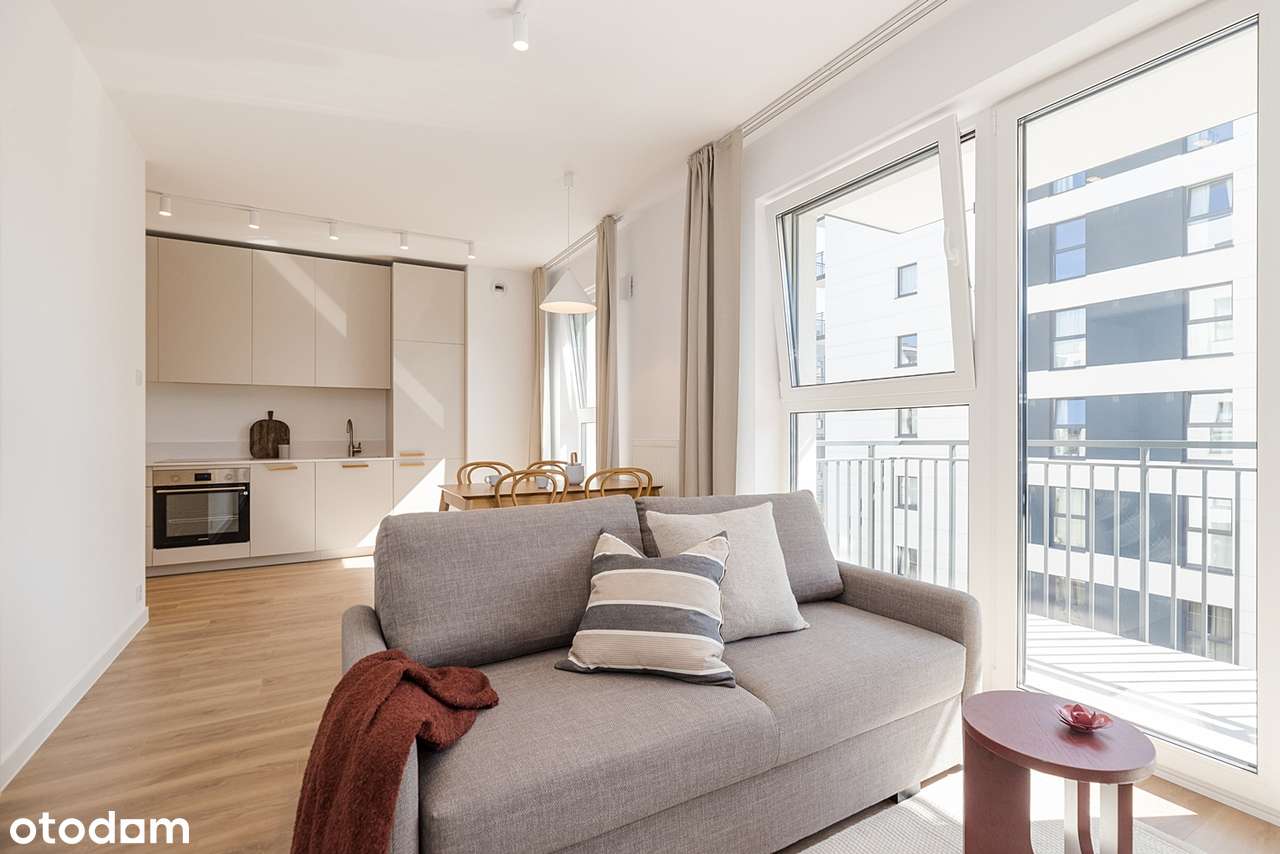 Bezpośrednio I Słoneczne 2 pokoje z balkonem — gotowe do zamieszkania - Pełny obrazek: 1/14