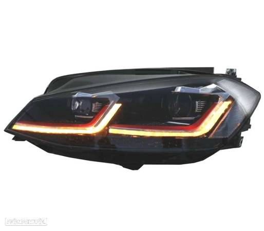 FARÓIS PARA VOLKSWAGEN VW GOLF 7.5 17-19 FULL LED DINÂMICOS LOOK GTI - 4