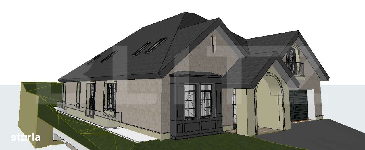 Teren 1206 mp cu AC Valabila pentru Vila LUX D+P+M (593,61 mp util) - Imagine principală: 4/8