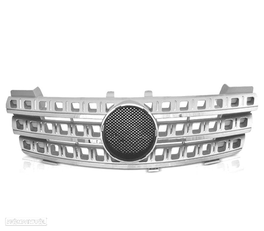 GRELHA FRONTAL PARA MERCEDES ML W164 05-08 CROMADO - 2