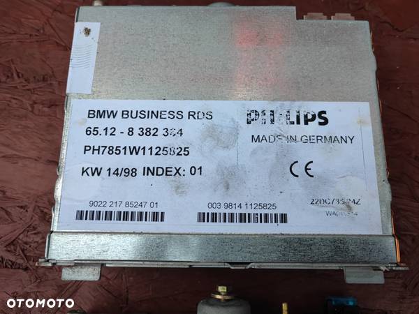 BMW E38 / E39 ORYGINALNY TUNER RADIA RDS / MODUŁ RADIA BUSINESS RDS SPRAWNY W 100% O NR. 8 382 362 / 8 382 364 OEM - 5