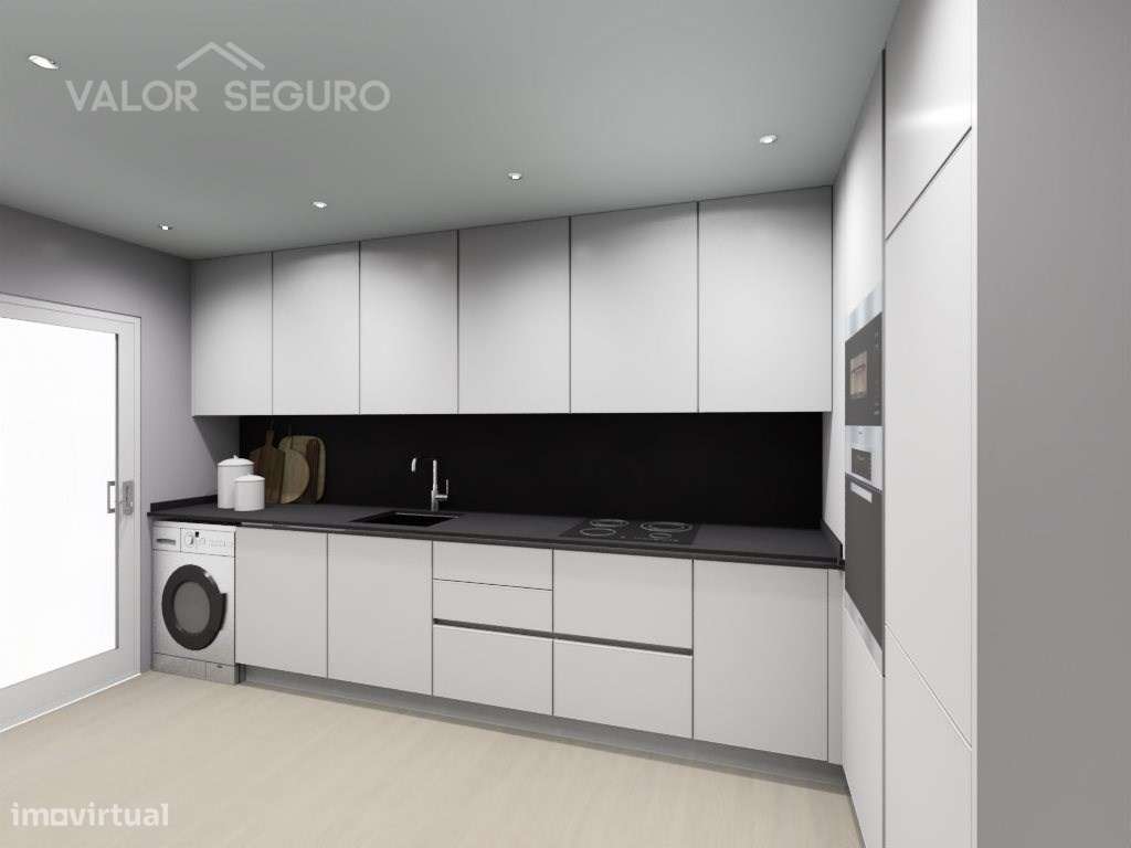 Apartamento T2 novo com garagem 2 viaturas e terraço no Sobralinho-12