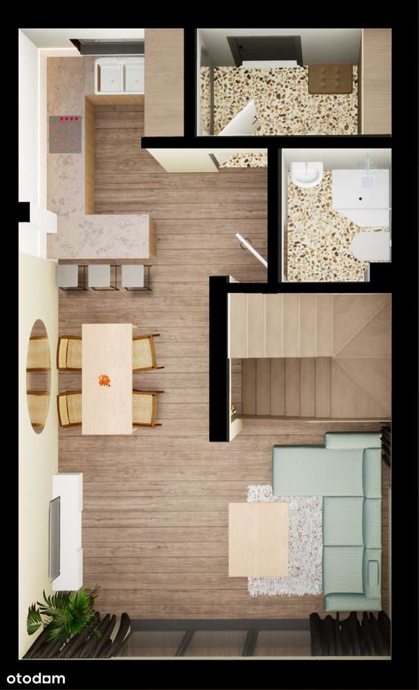 Dom z ogródkiem, garażem i miejscem postojowym - Pełny obrazek: 4/16