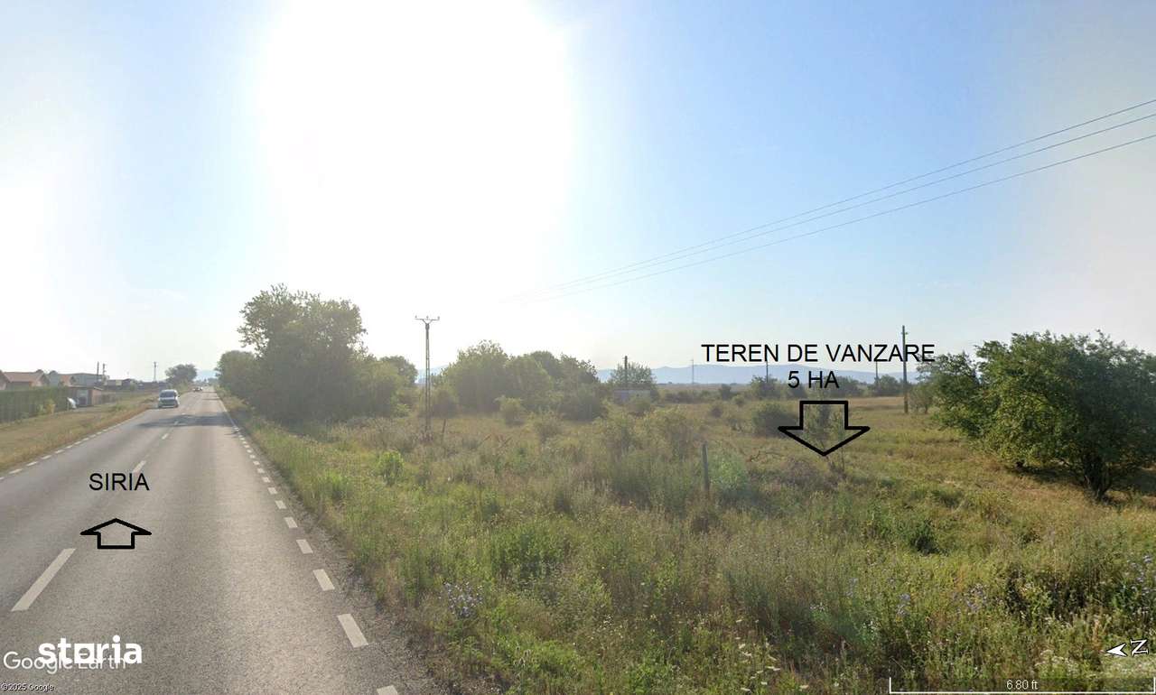 5 Ha teren neproductiv la sosea in Horia, 10 km de Arad - Imagine principală: 5/7
