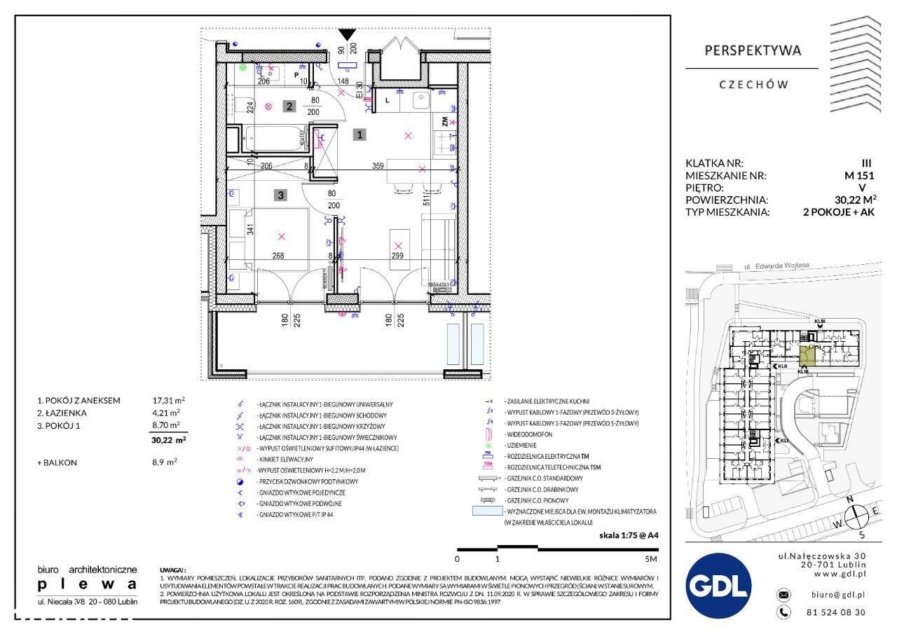 Perspektywa Czechów ul. Wojtasa/30 m2 - 2-pokoje - Pełny obrazek: 3/16