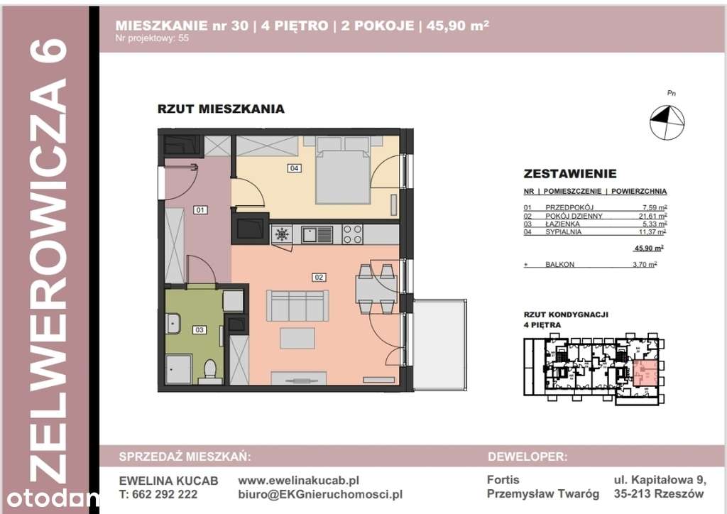 2 pokoje blisko centrum i uczelni-2