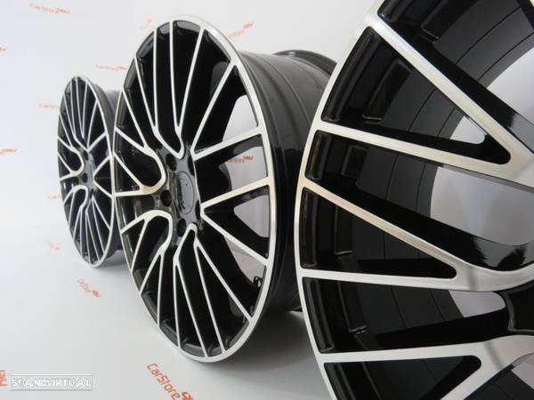 Jantes Look Porsche Panamera Turbo S E-Hybrid 21 5x130 Pretas - 7