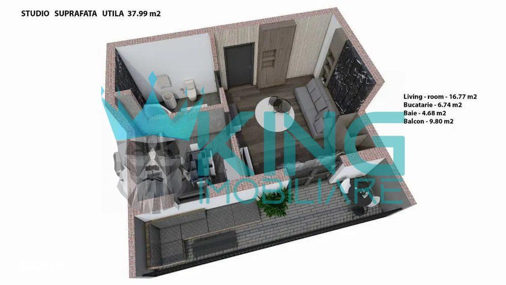 Dobroesti | Garsoniera | Bloc 2024 | Balcon | Finisaje Premium