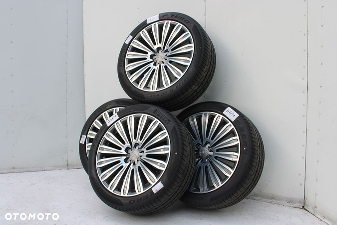 AUDI A8 4H D4 FELGI 20 cali 4H0601025CK OPONY LATO KOŁA felga 9J*20H2 ET37 opona PIRELLI P ZERO 265/40/20 104Y A6 A7 4G 4H 2010- - 3