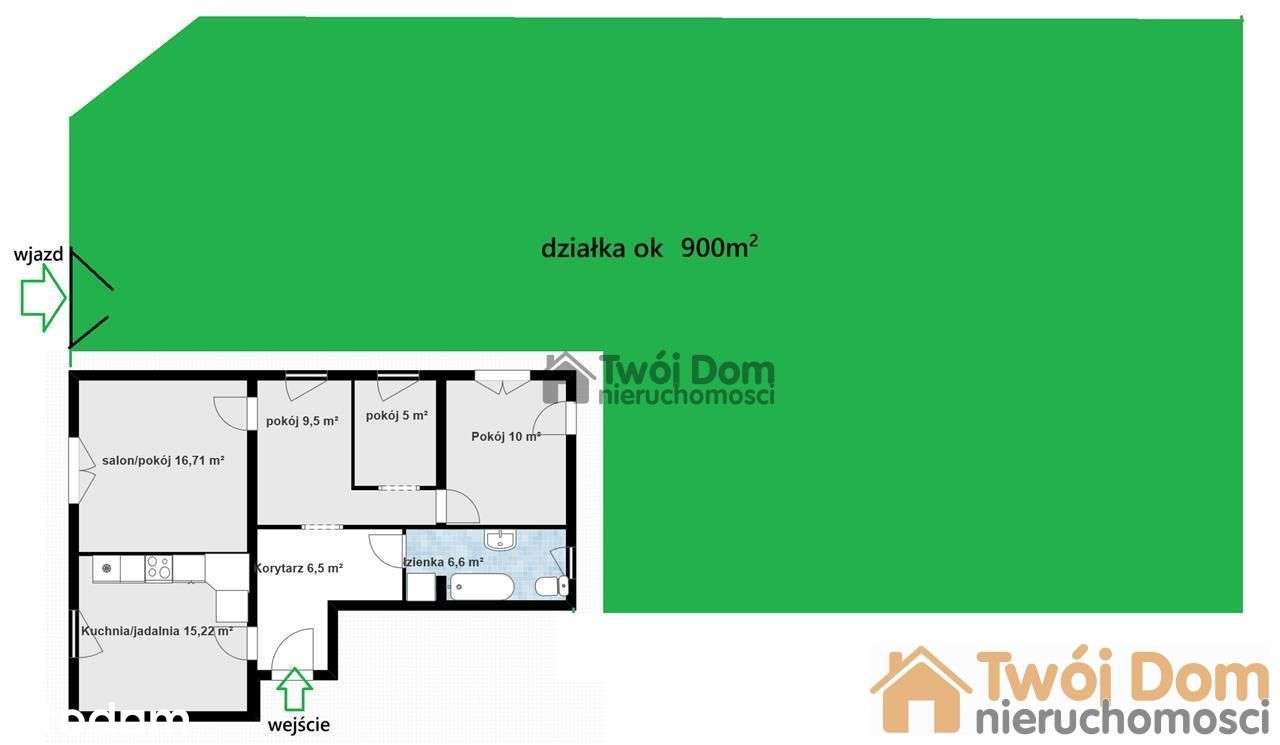 Mieszkanie 69,5 m2 z ogrodem 900 m2 – Smolec-15