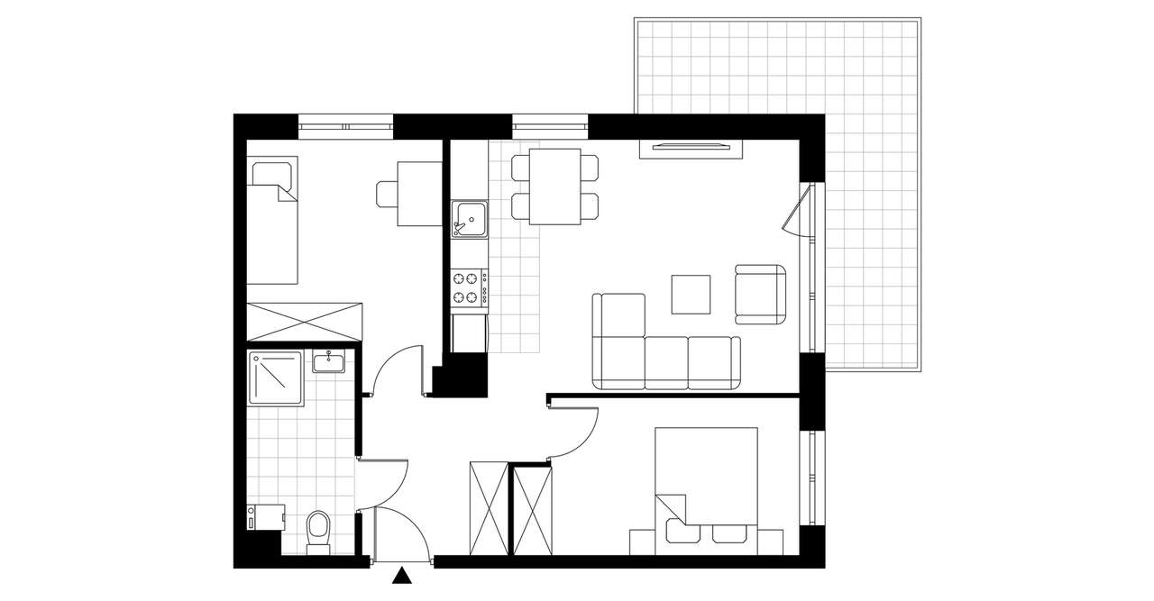 3-pokojowe mieszkanie 55m2 + balkon Bez Prowizji - Pełny obrazek: 3/8