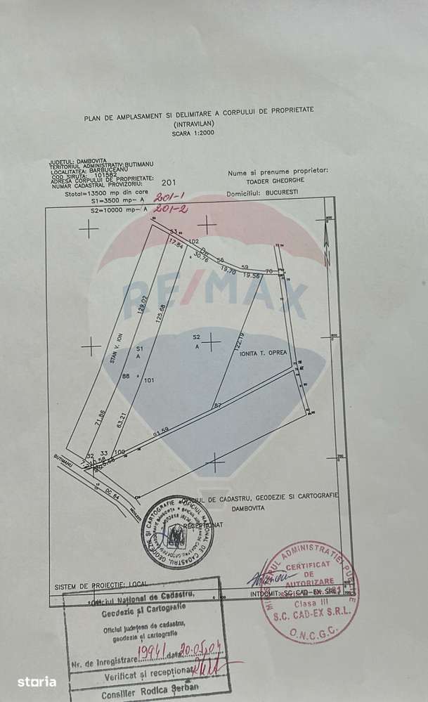 Vanzare teren intravilan Butimanu / sat Barbuceanu, judetul Dambovita - Imagine principală: 4/6