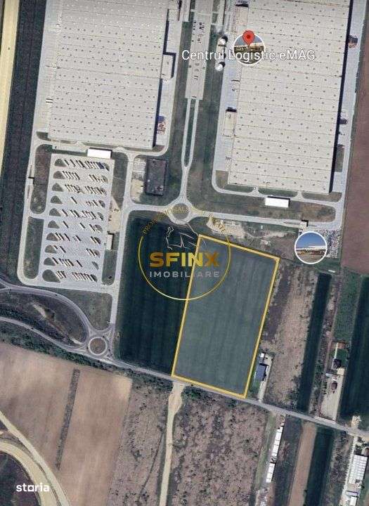 Teren 40000 mp autostrada A1 langa depozitele Emag si CTPark - Imagine principală: 1/11
