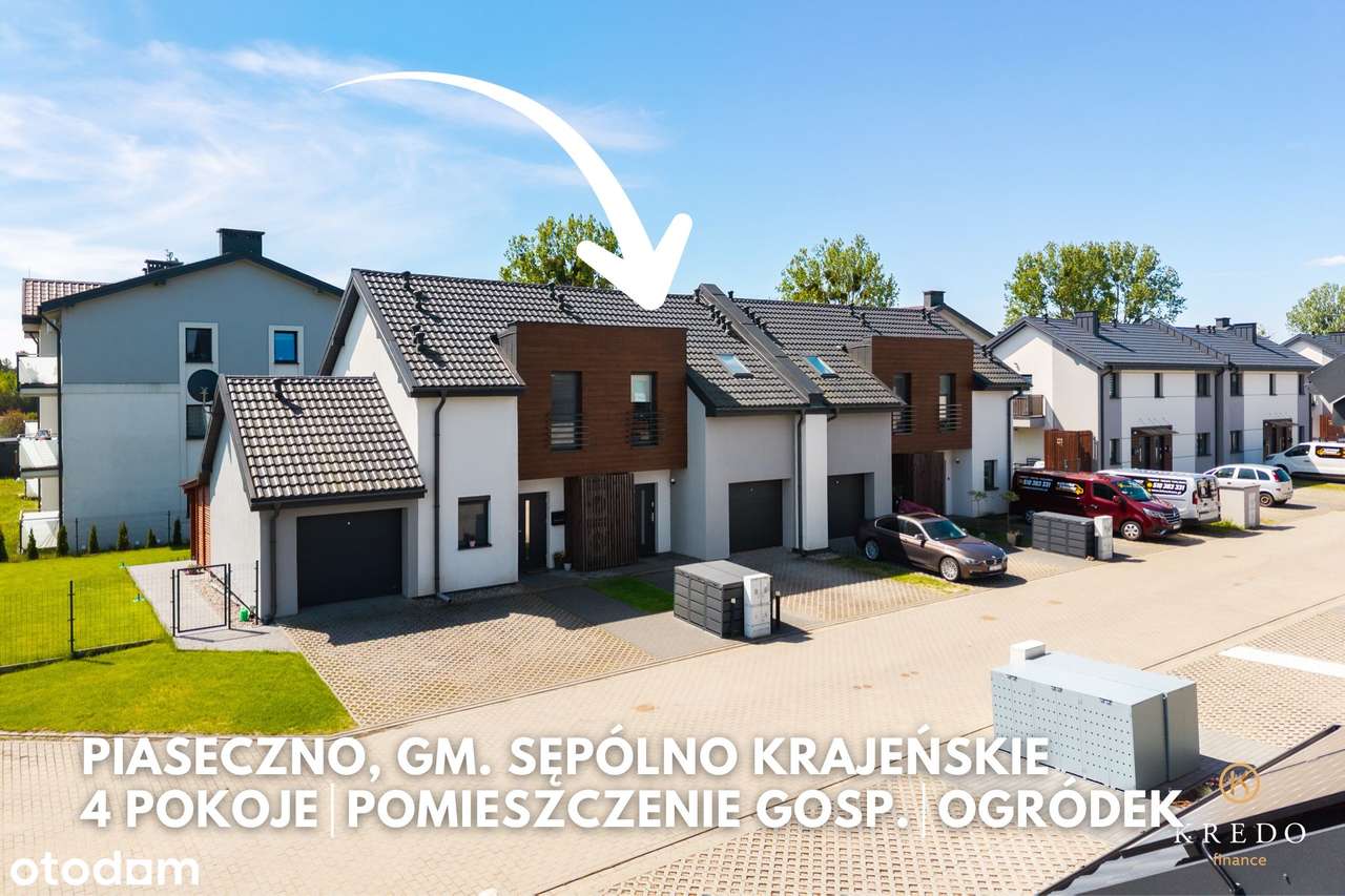 78 m² | Pompa ciepła | 4 pokoje | Taras | Piaseczno k. Sępólna Kraj.