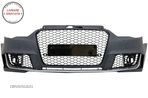 Bara Fata si Difuzor Bara Spate cu Ornamente evacuare Audi A3 8V (2012-2015) Hatch- livrare gratuita - 2