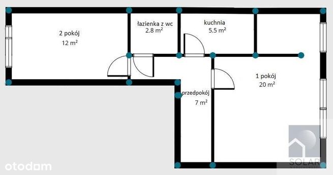 Mieszkanie 2-pokojowe 47,5 m2 na Skrzetusku!-6