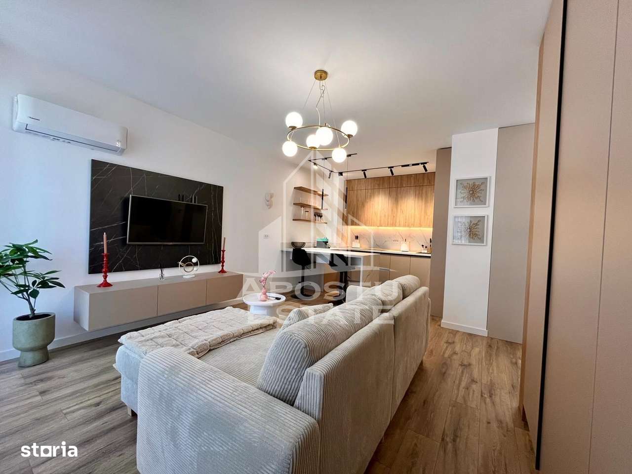 Apartament de lux cu 2 camere, open space, zona Torontalului - Imagine principală: 3/13