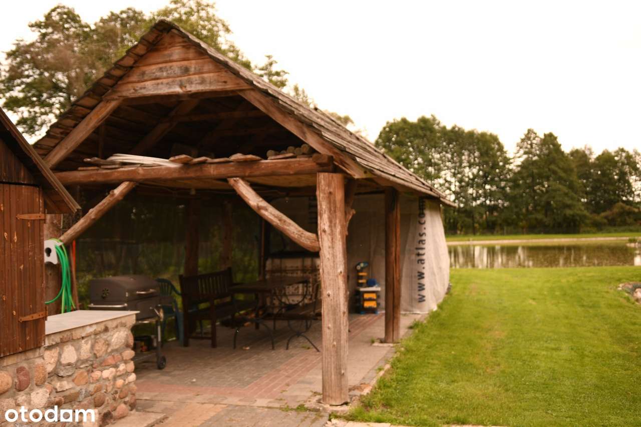 Na sprzedaż duża działka z domem i stawami w Szcze - Pełny obrazek: 5/9